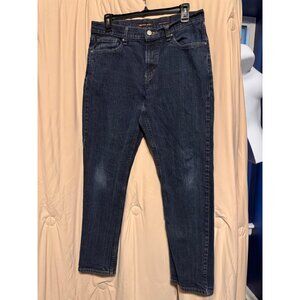 Michael Kors Dark Blue Denim Jeans 32/30 Zipper Fly